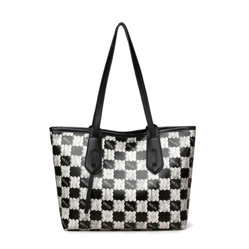 Sienna Grid Tote Bag