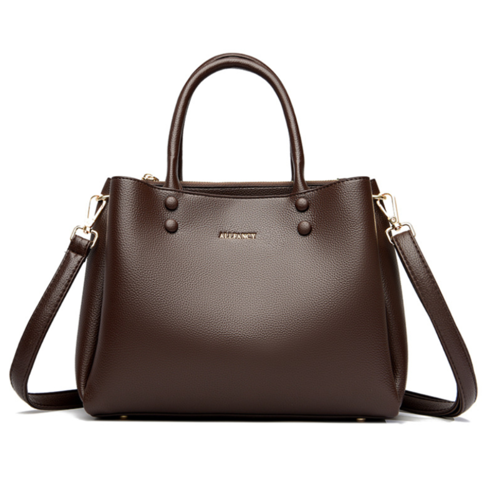 Elegant Lychee Pattern Large Capacity Handbag For Women