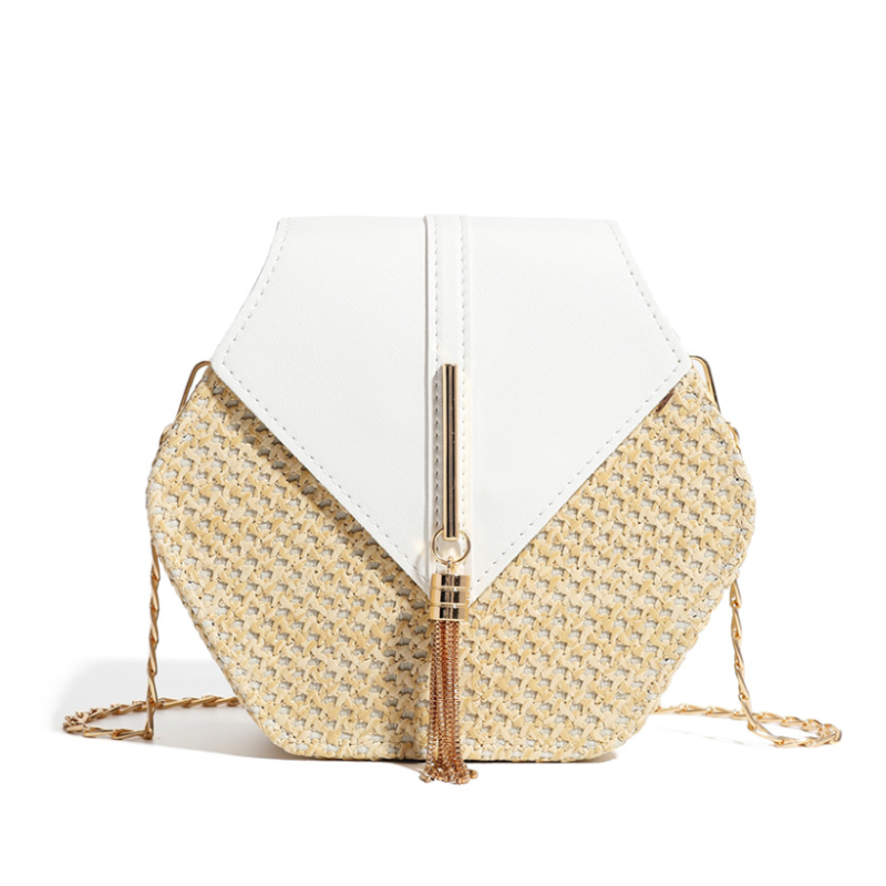 Summer Woven Crossbody Beach Bag