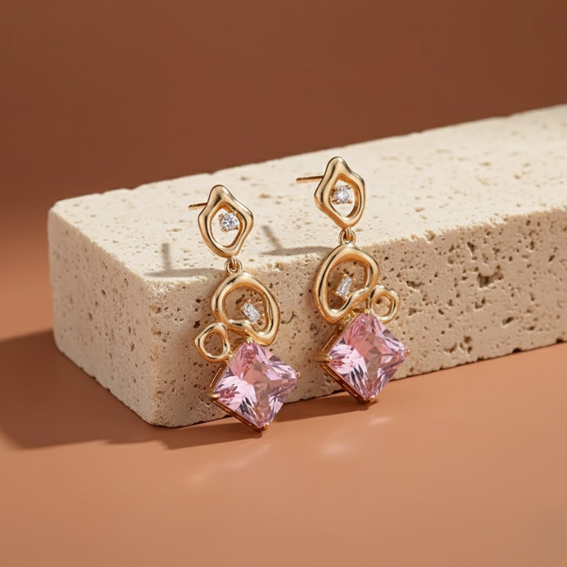 Luxury Gemstone Series Earrings