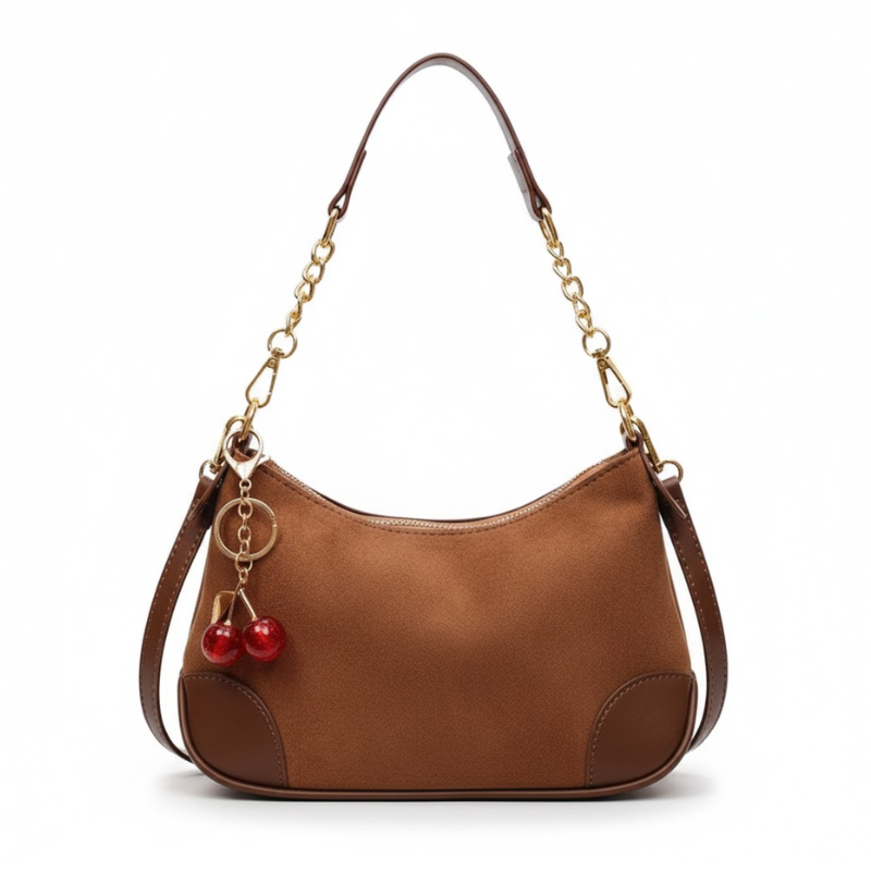 Retro Solid Color Underarm Shoulder Bag