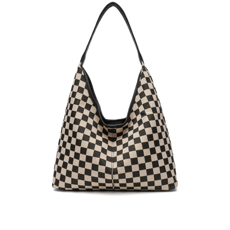 Plaid Trend Carry Tote Bag