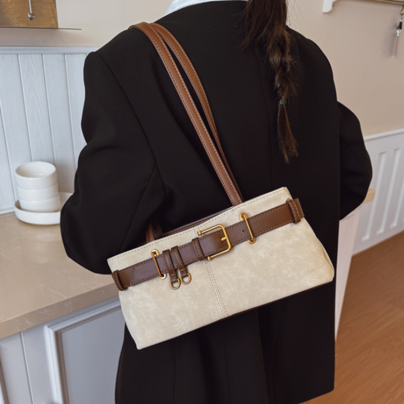 Buckle Charm Shoulder Bag