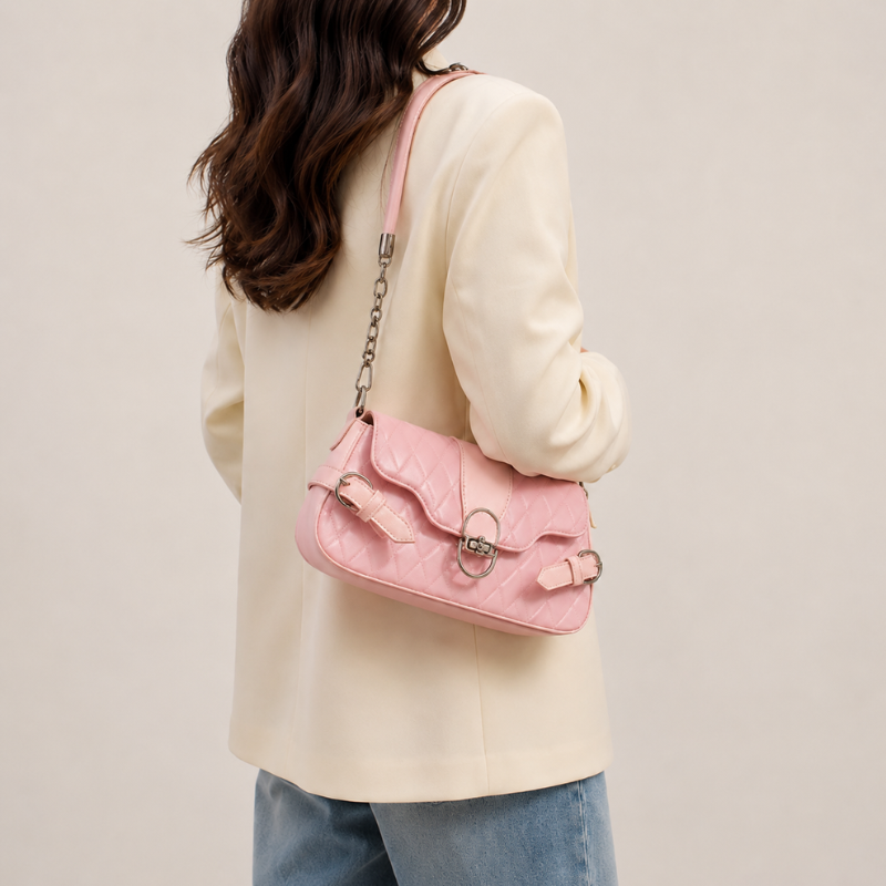 Luna Quilted Shoulder Bag