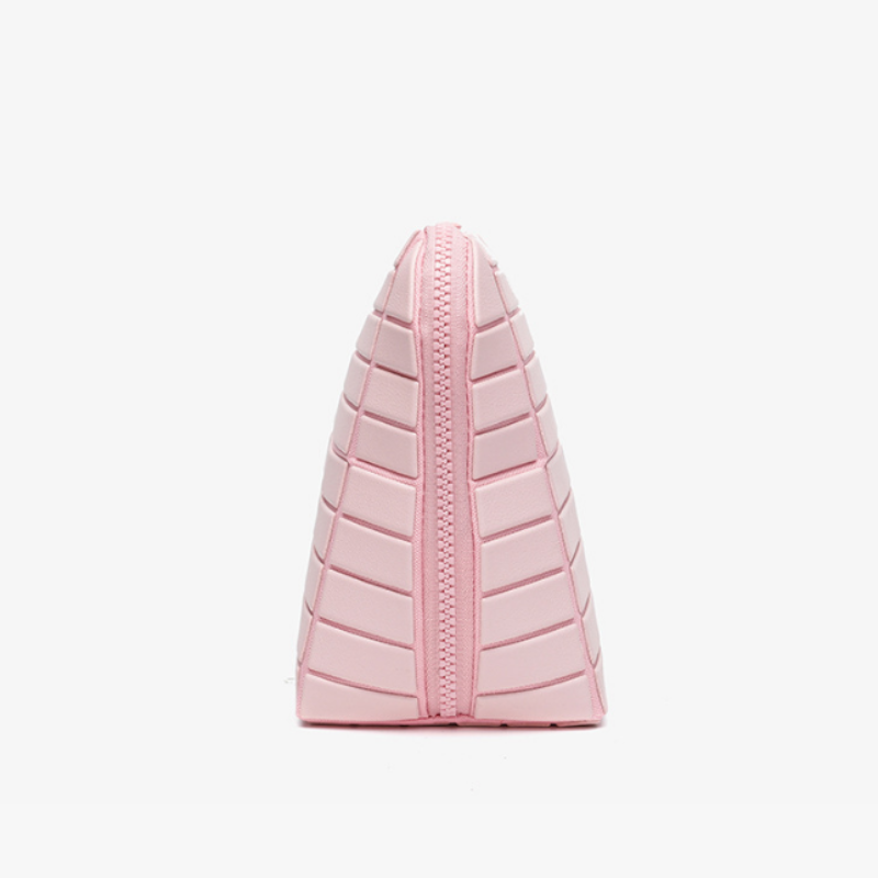 Luna Geometric Stripe Cosmetic Bag