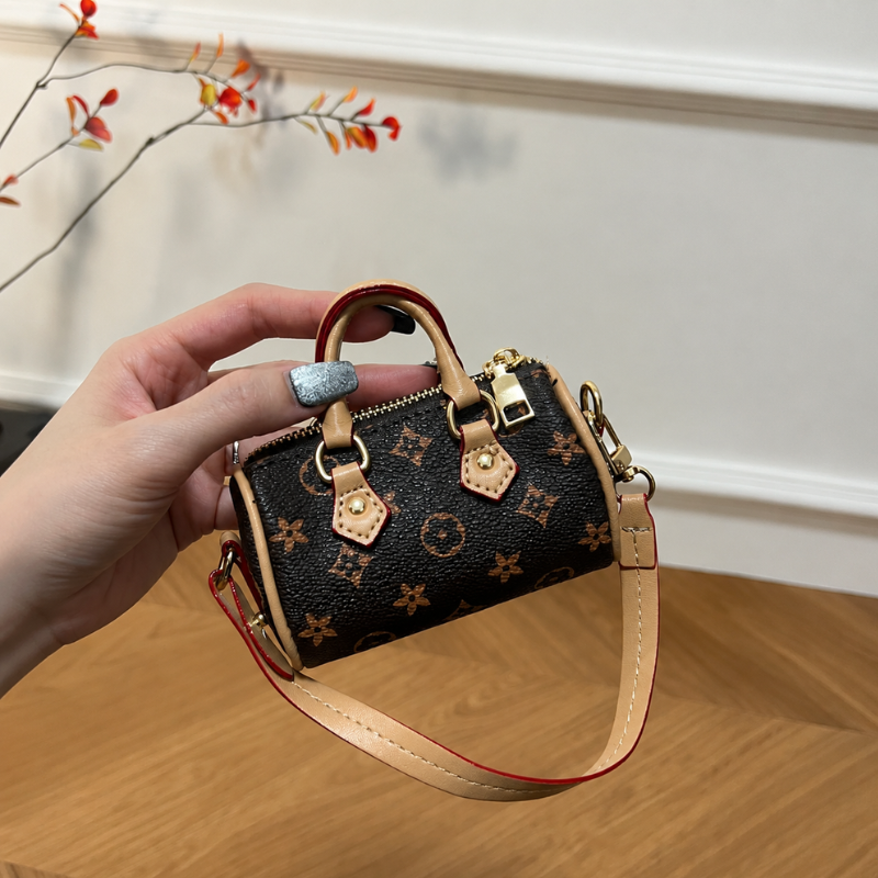 Mini Bag Charm – Cute Lipstick & Key Holder