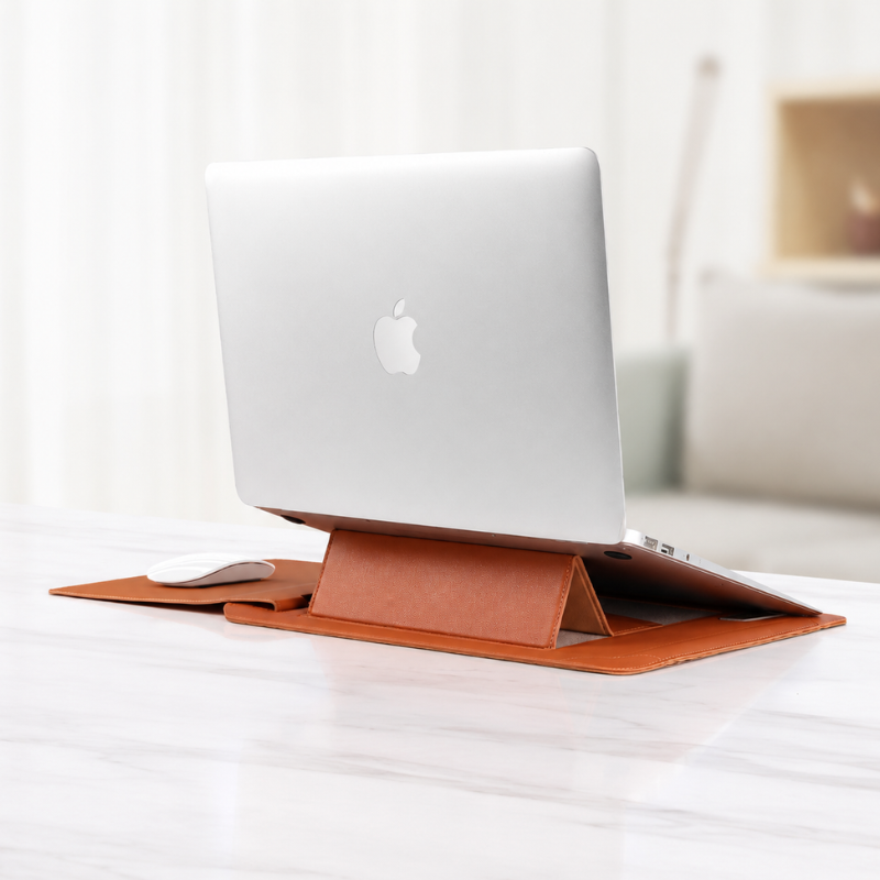 Leather Laptop Sleeve Desk Mat