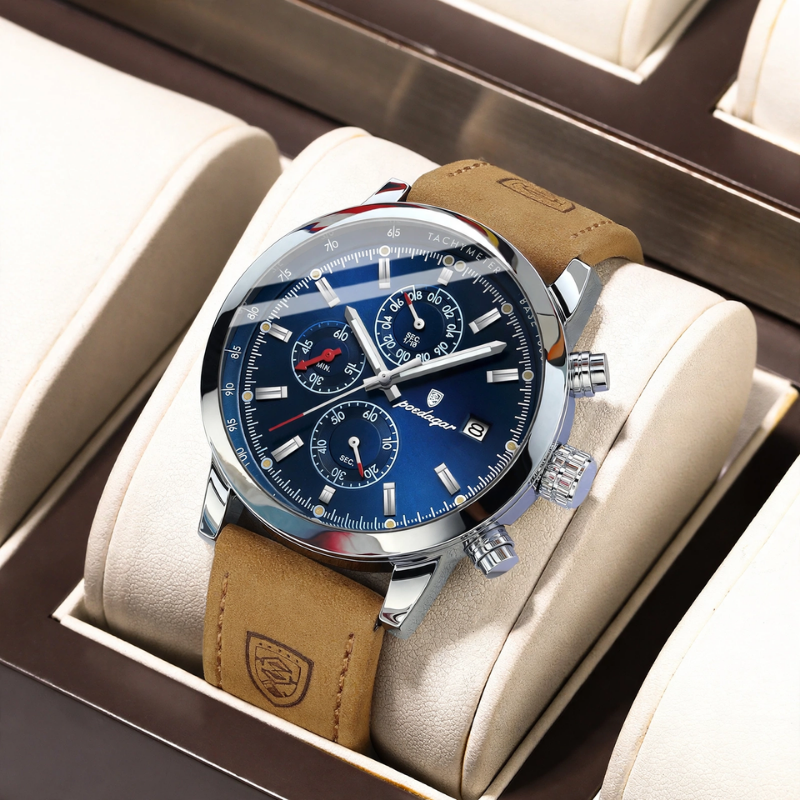 Multifunction Leather Watch