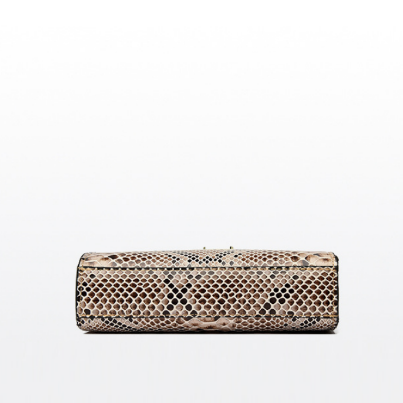 Serpentine Clasp Handbag