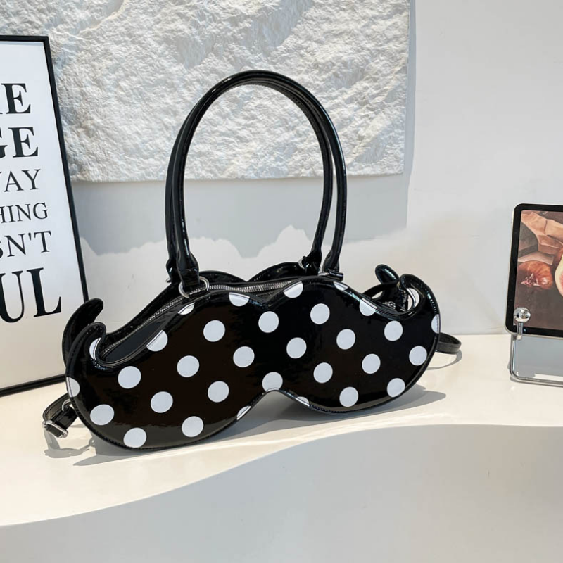 Polka Dot Statement Shoulder Bag