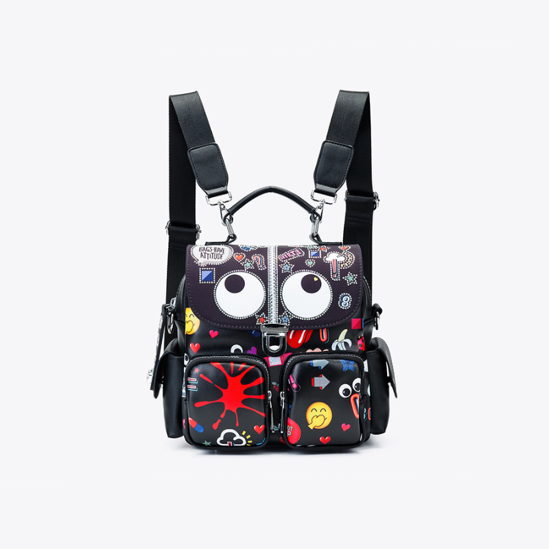 Playful Print Travel Backpack