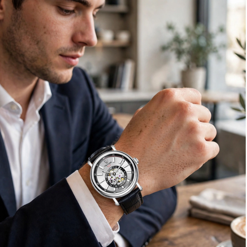 Midnight Skeleton Automatic Men’s Watch