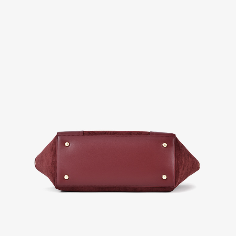 Suede Luxe Commuter Handbag