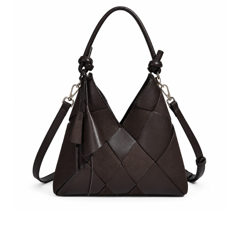 Woven Patchwork Women Shoulder Bag