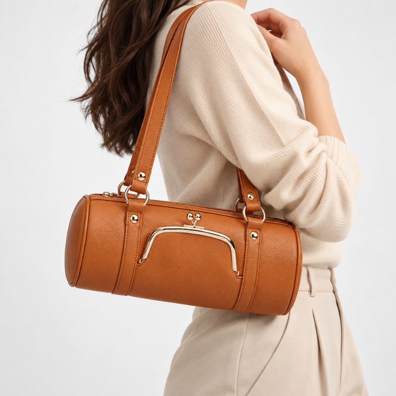 Vintage Boston Barrel Handbag
