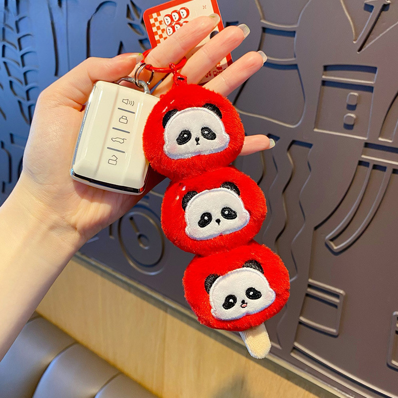 Cute Panda and Turtle Candied Haws Bag Charm