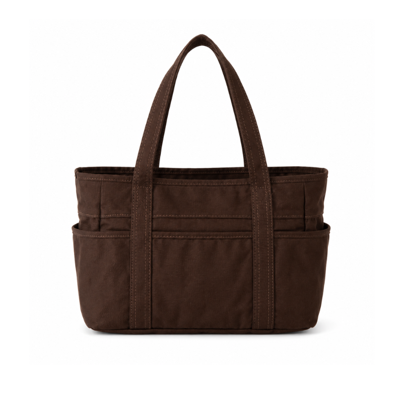 Noir Utility Canvas Shoulder Bag