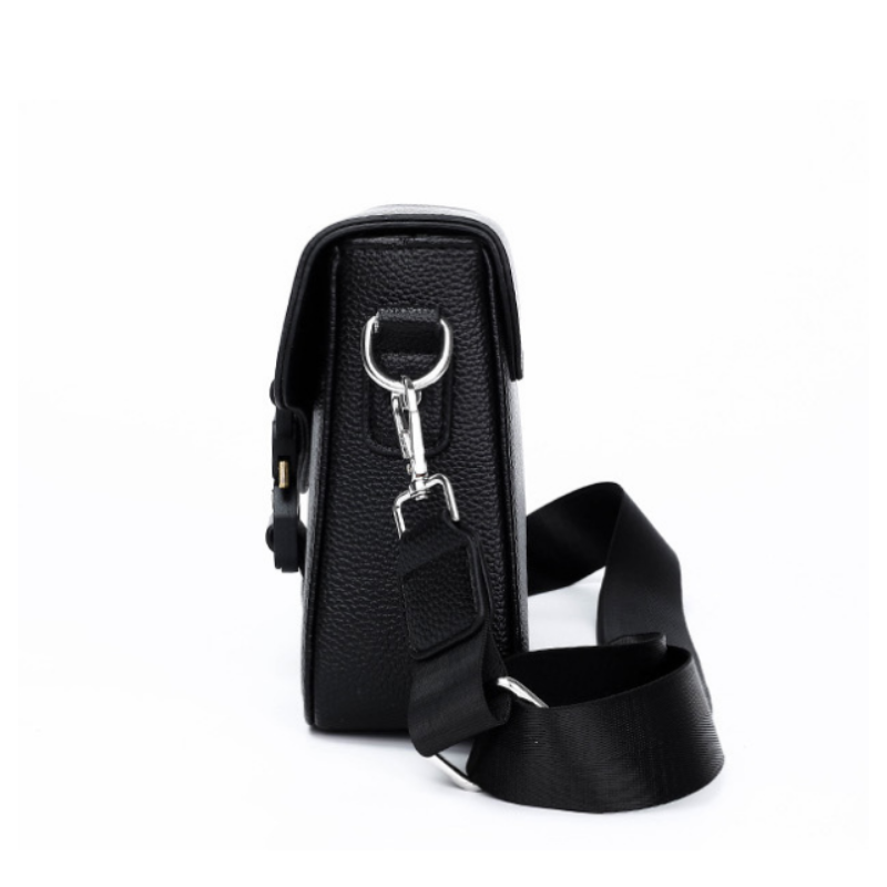 Caverton Buckle Detail Leather Crossbody Bag