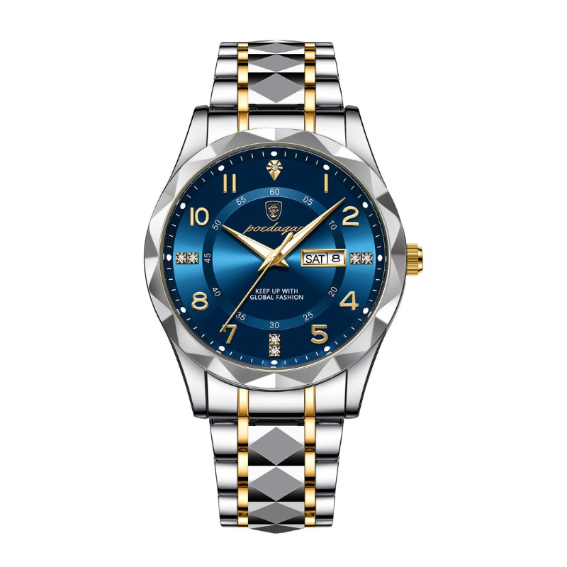 Luxe Glow Men's Waterproof Quartz Watch