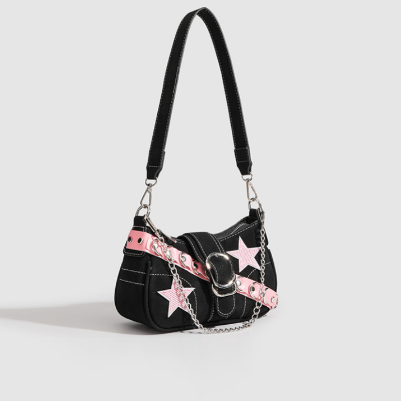 Starlet Chain Baguette Bag