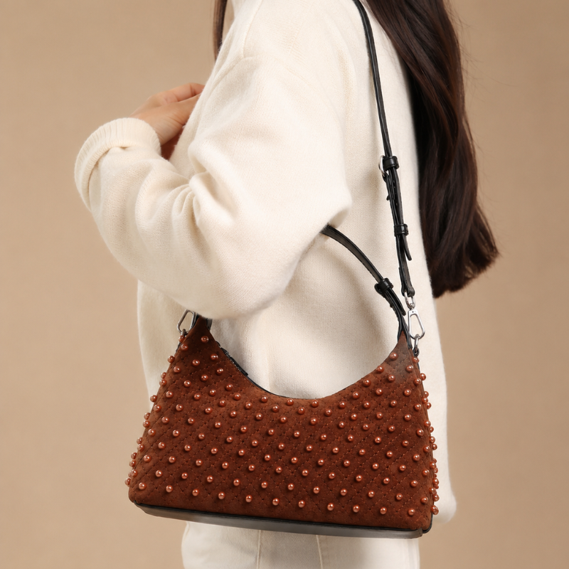 Golden Pearl Statement Handbag