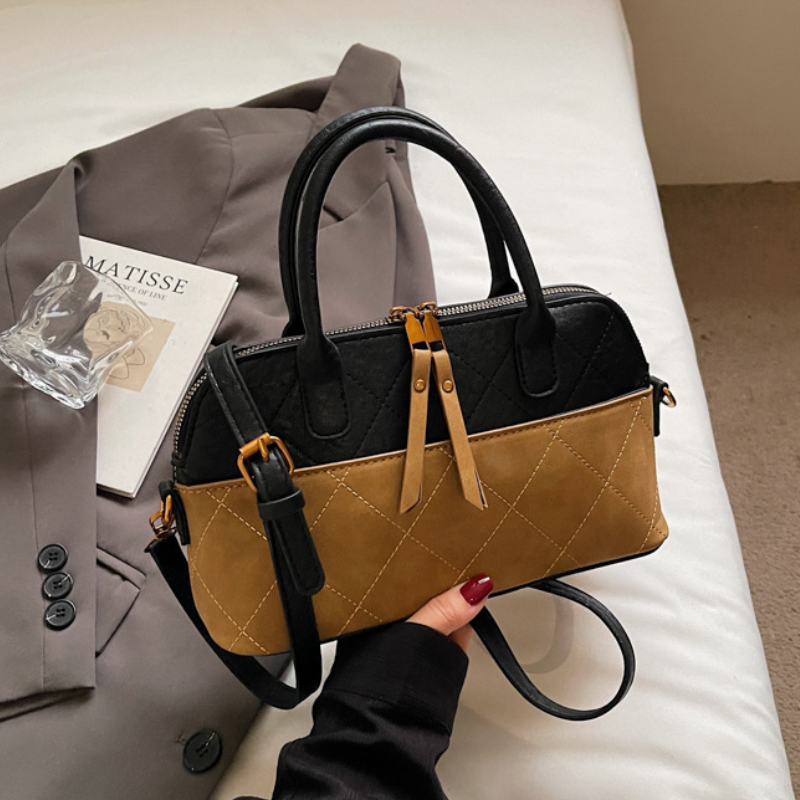 Retro Textured Underarm Handbag