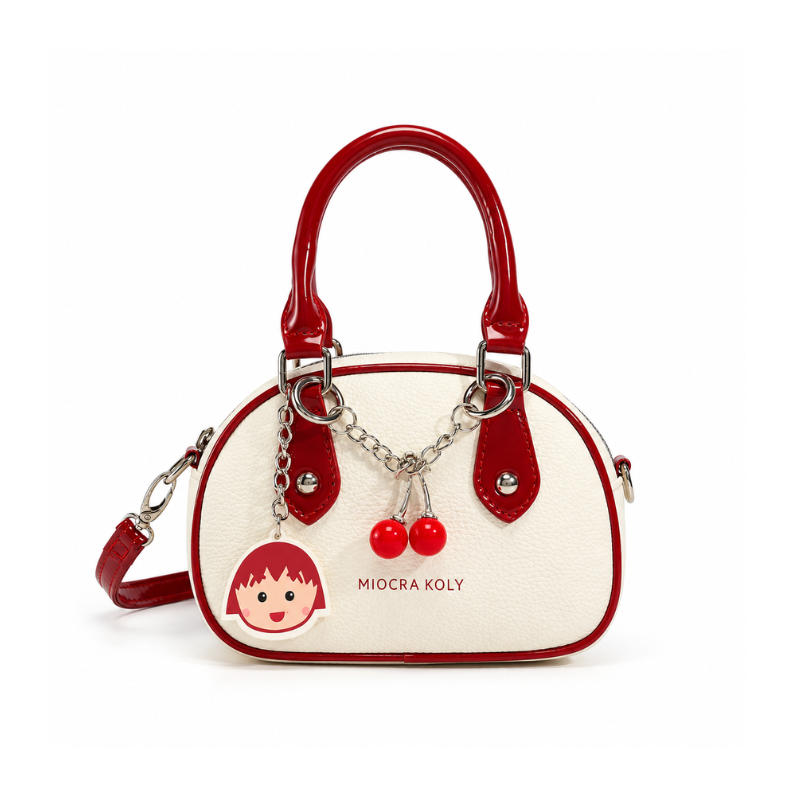 Cherry Belle Contrast Trim Mini Handbag
