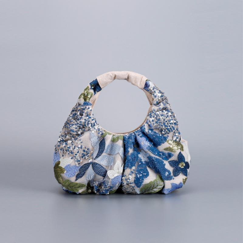 Veloria Embroidered Luxe Handbag