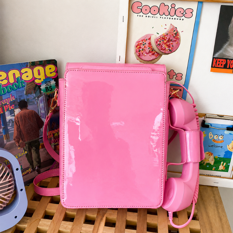 Retro Phone Novelty Shoulder Bag
