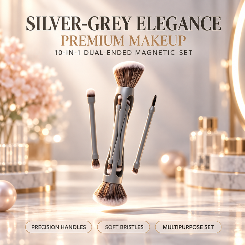 4-in-1 Multi-Function Makeup Brush Set