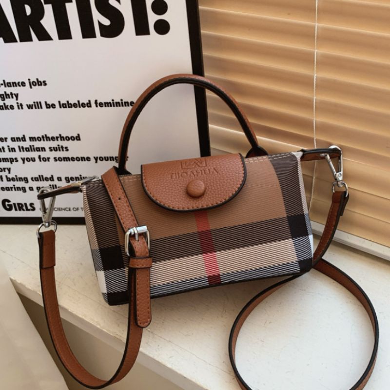 Classic Plaid Mini Handbag