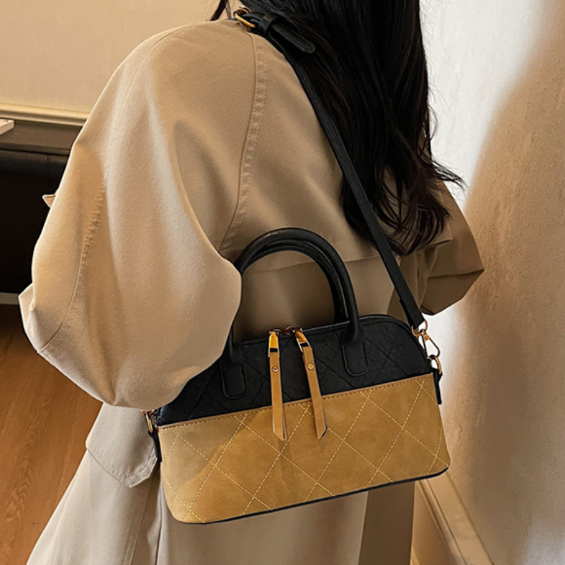 Retro Textured Underarm Handbag