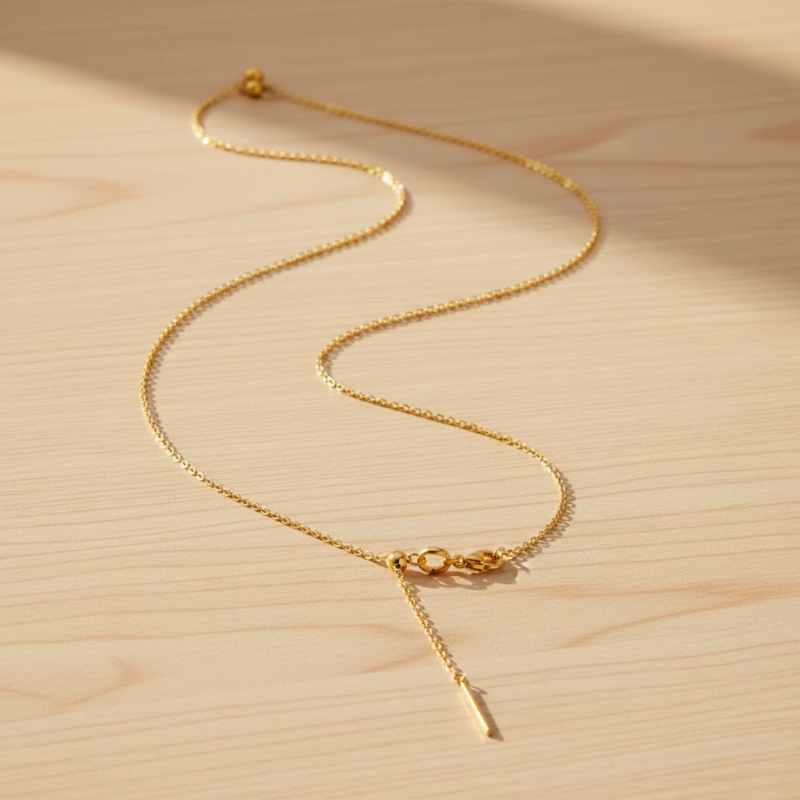 Aurelia Needle Chain Personalized Necklace