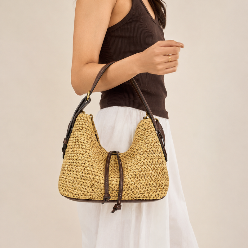 Sienna Handmade Straw Mini Handbag