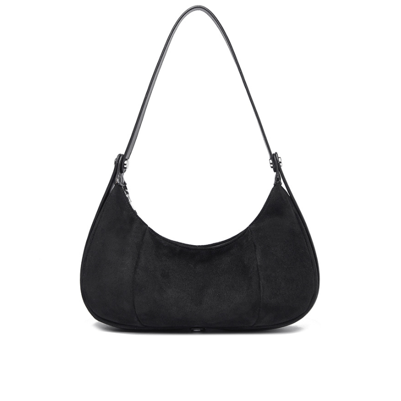 Retro Suede Shoulder Bag