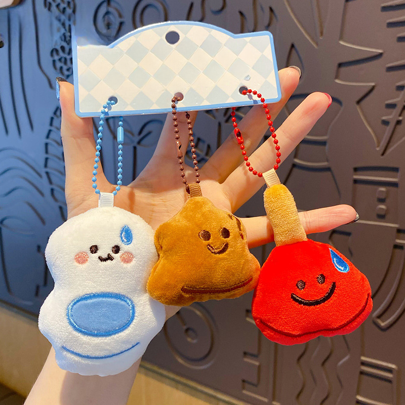 Funny Cartoon Toilet Couple Bag Charm
