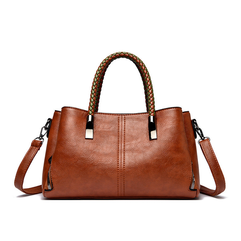 Braided Handle Multiway Women’s Handbag