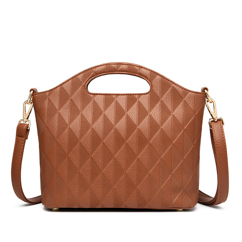 Diamond Texture Classic Handbag