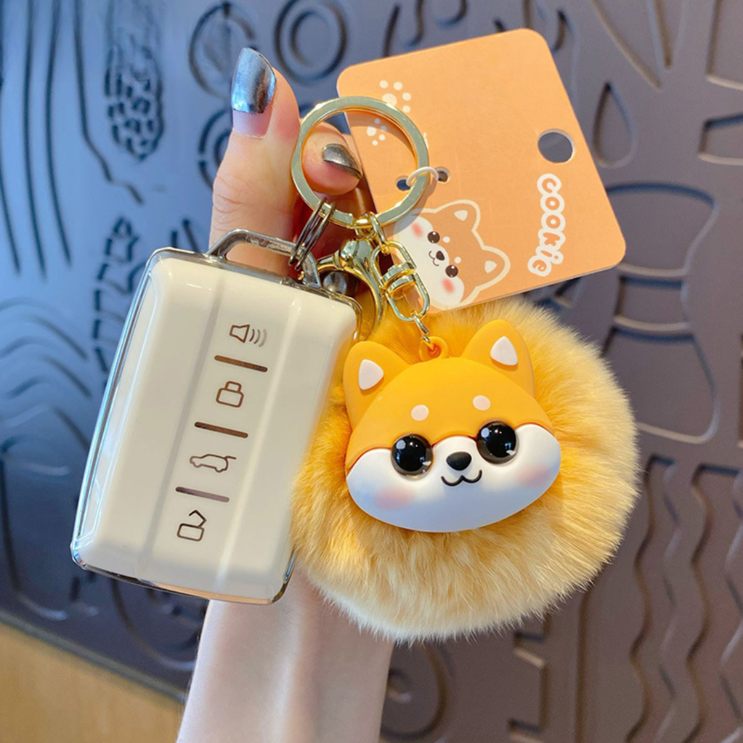 Puffy Pup Keychain