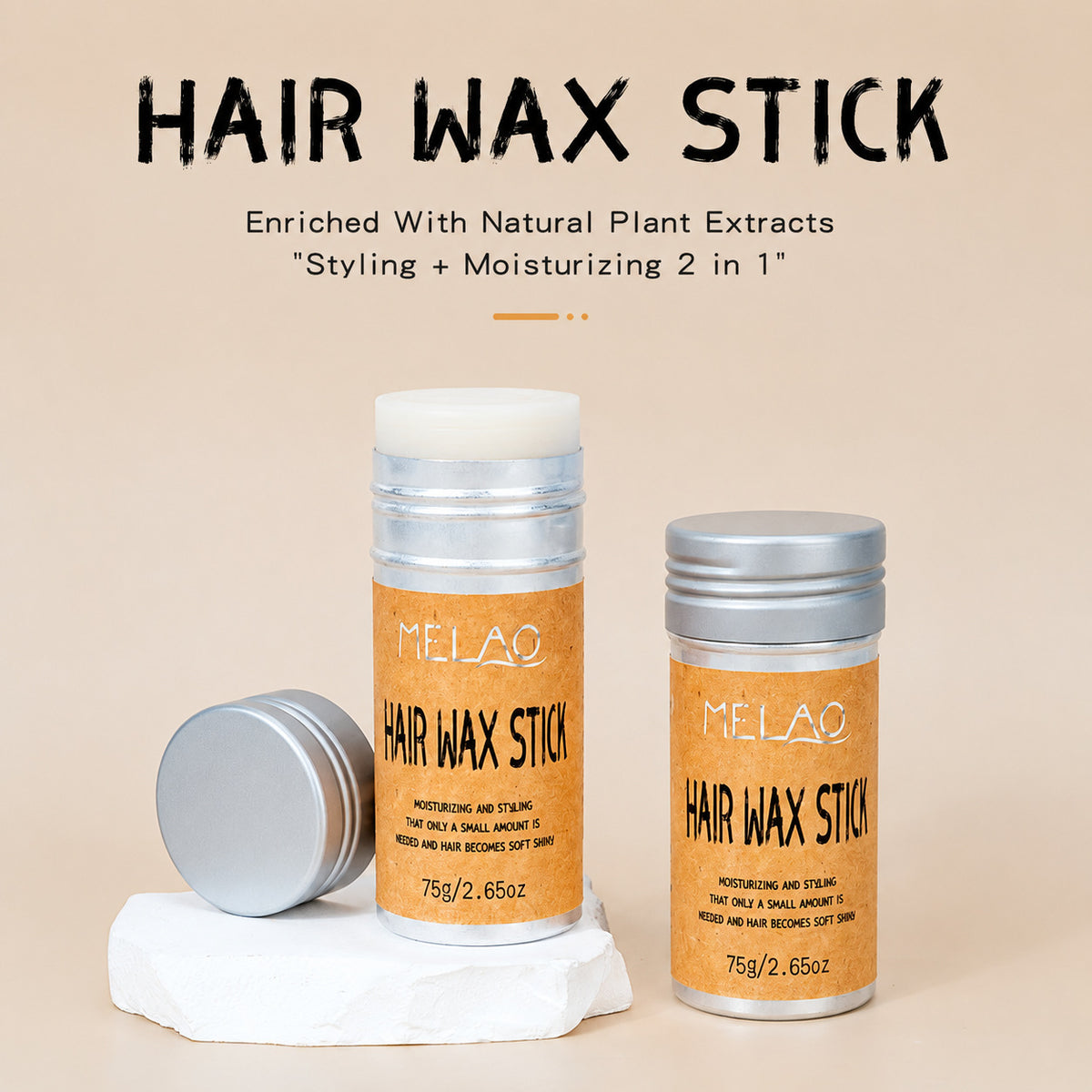 Hair Wax Styling & Finishing Stick