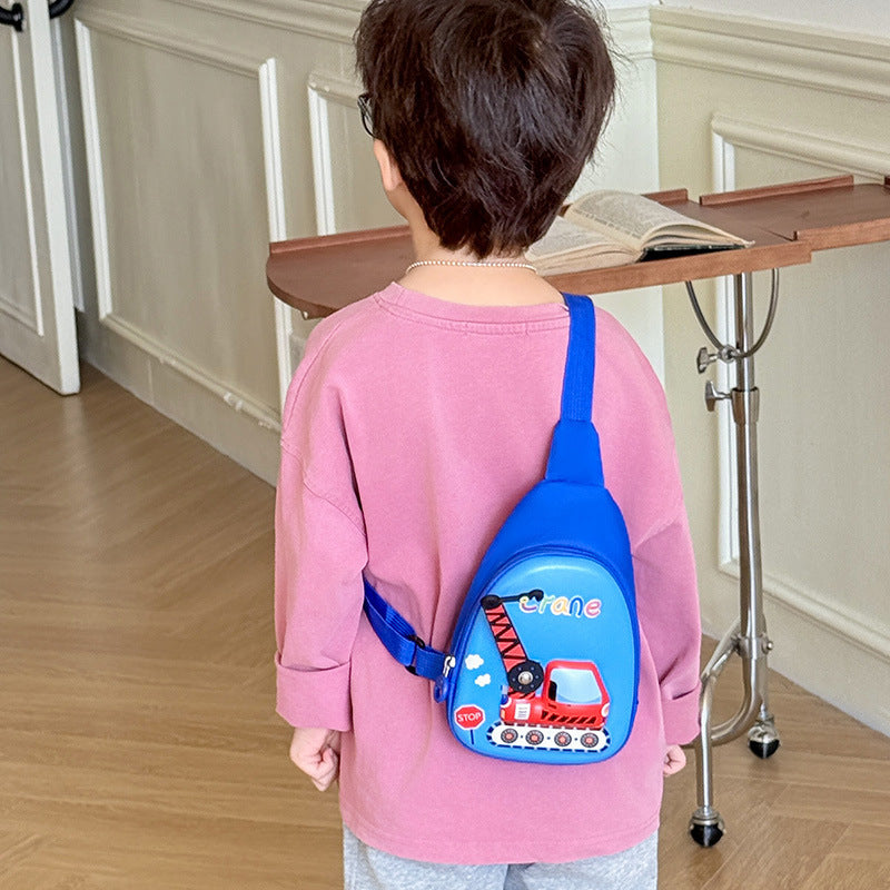 3D Construction Kids Crossbody Bag