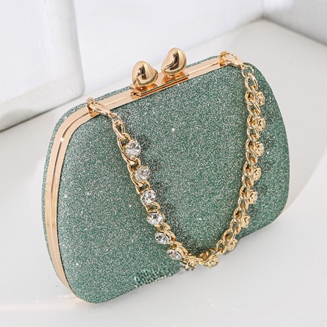 Radiant Rhinestone Clutch