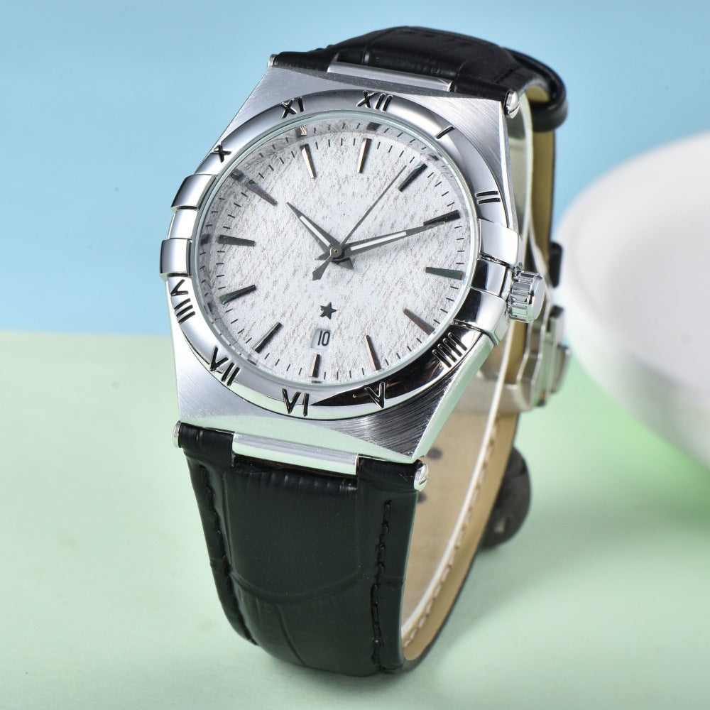 Slim Gold Date Watch