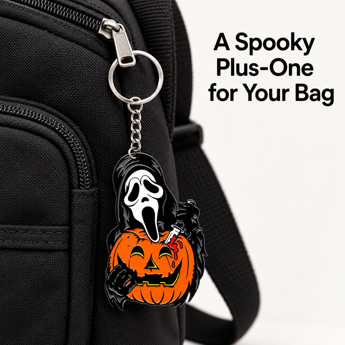 Halloween Horror Pumpkin Keychain