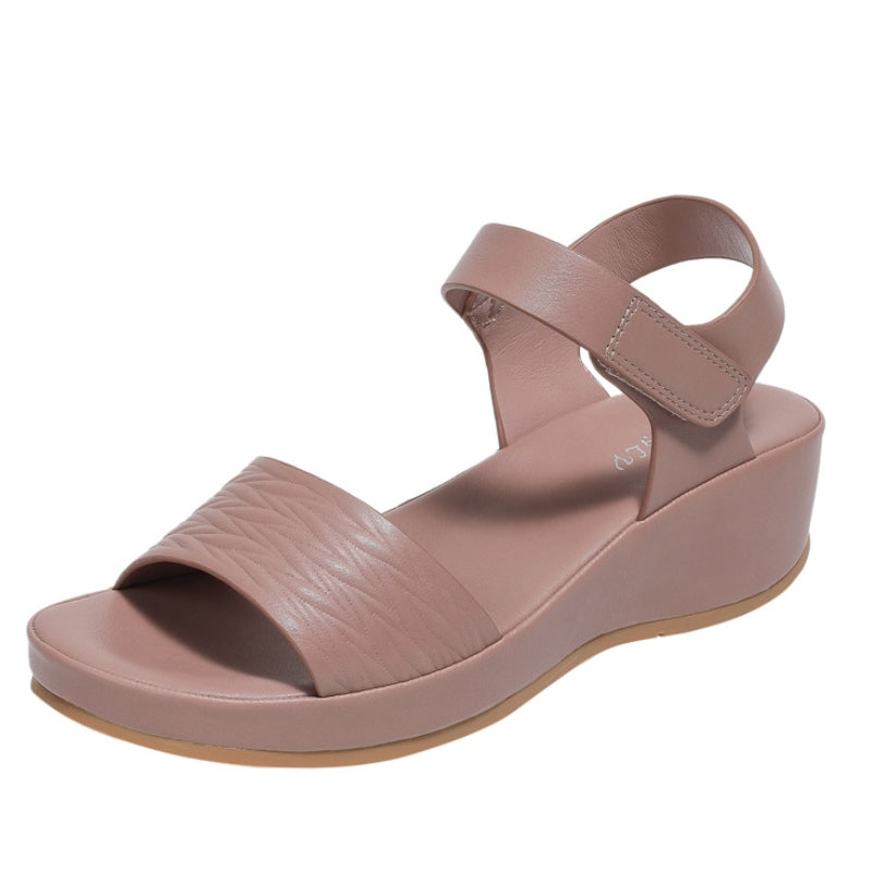 Modern Textured Wedge Sandals for Women