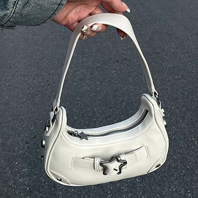 Light Luxury Denim Star Girl Underarm Shoulder Bag