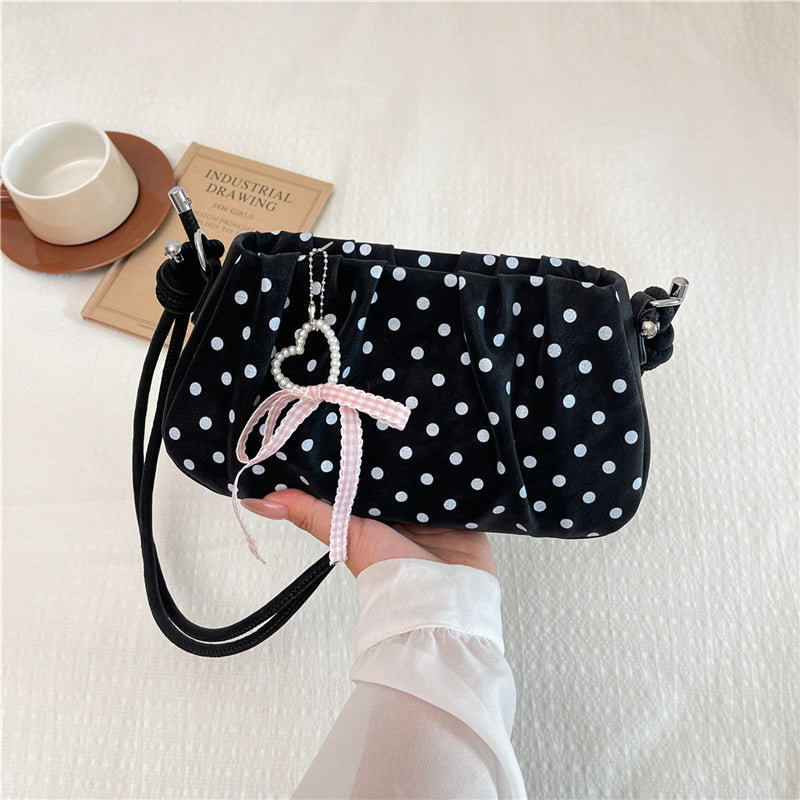 Dotted Ribbon Women’s Shoulder Bag