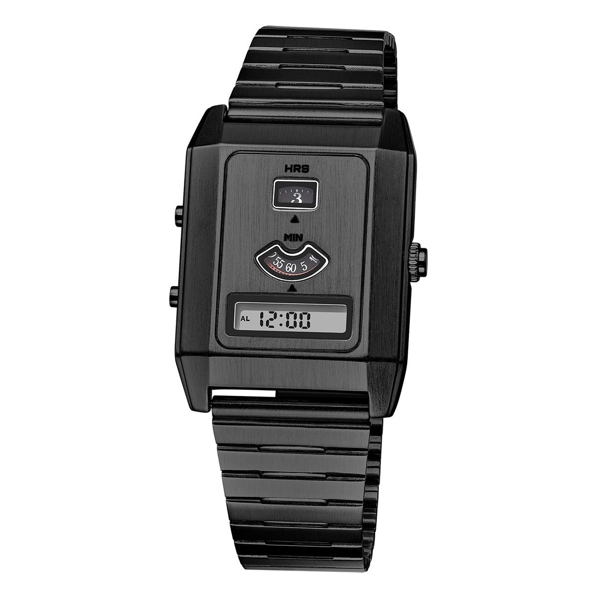 Golden Retro Digital Men’s Watch