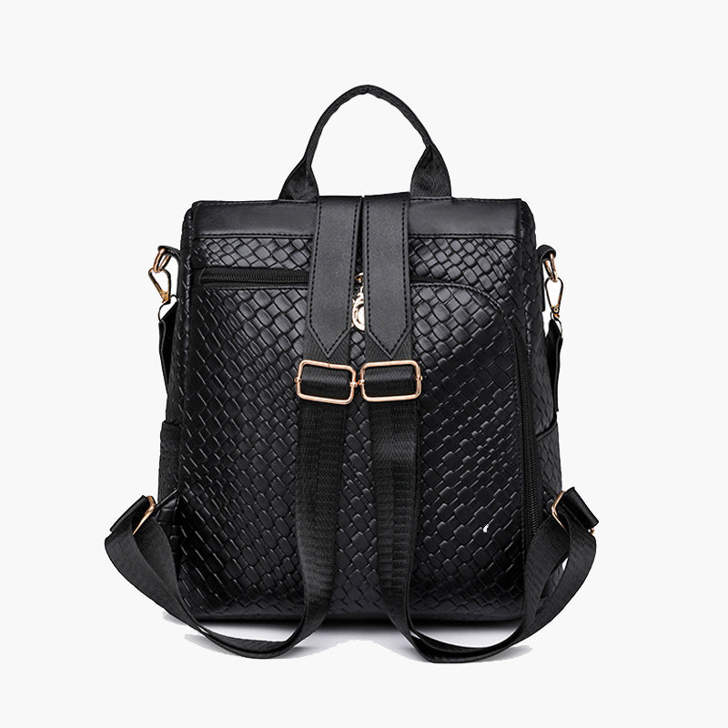 Classic Woven Textured Backpack