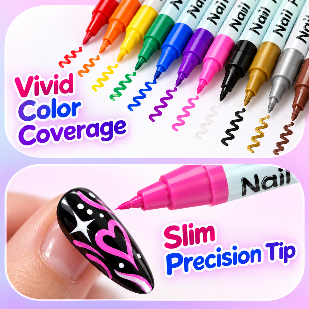 Dual-Tip Nail Art Pen